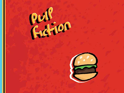 4 - 100 Days of Posters 100 day project color illustration illustrator movie poster poster poster design pulp fiction tv series poster