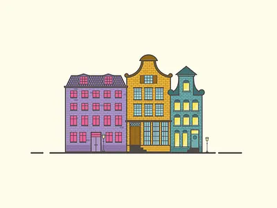 Dutch Houses dutch house illustration