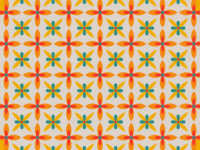 100 Days Of Prints And Patterns [6] abstract color colorful colors digital flowers graphic graphic design happy pattern print vector