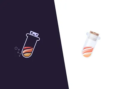 Blood Flask blood brand colours design flask glass illustration icon logo mark vector