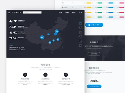 Homepage for OpenDataEye data home homepage open ui ux web