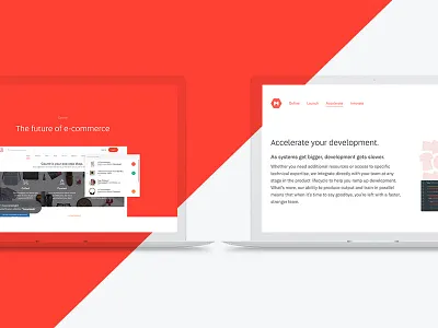 MojoTech.com agency flat landing page site ui ux web website