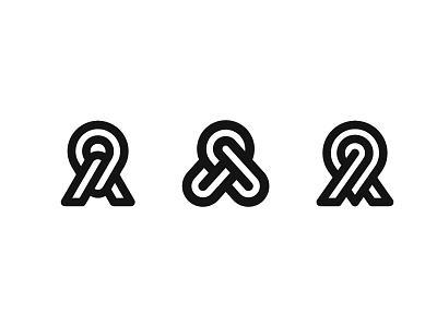 A & Pin a line logo mark monogram pin symbol