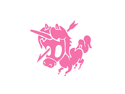 Cute Punk Unicorn arrow creepy cute dead gruesome punk unicorn