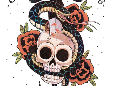 death where is your victory digital illustration inks tattoo
