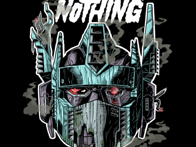 Prey For Nothing Robot character design digital illustration inks