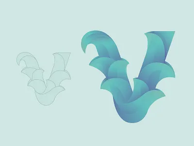 V design handmadefont icon logo logotype typeface typography