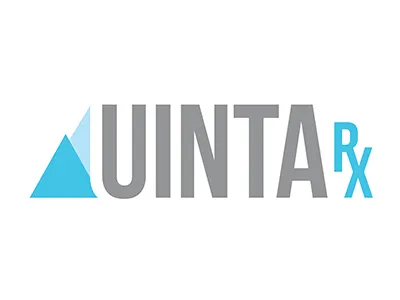 Uinta Rx Logo blue business design gray logo pharmacy signs vector