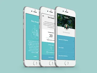 Quitta app design health ui ux