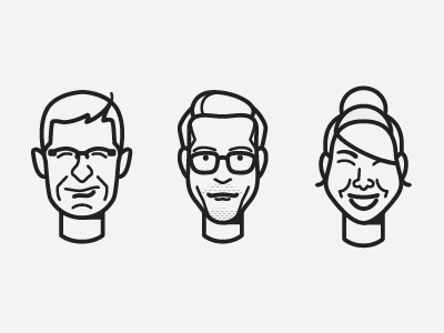 Co-worker Icons portrait