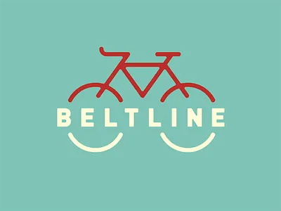 Beltline atlanta beltline bike blue color logo typography