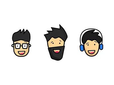 Characters ! art business card characters design illustration sketch