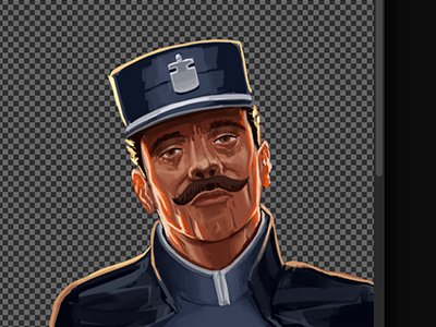 Screen Shot 2017 04 25 At 09.23.30 french game gendarme illustration paint photoshop police wip