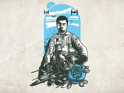 Sw7 Tattoos Poe Dameron first order force jedi old school pilot poe dameron star wars tattoos tie fighter x wing