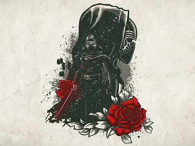 Sw7 Tattoos Kylo Ren first order force jedi kylo ren lightsaber old school star wars tattoos vader