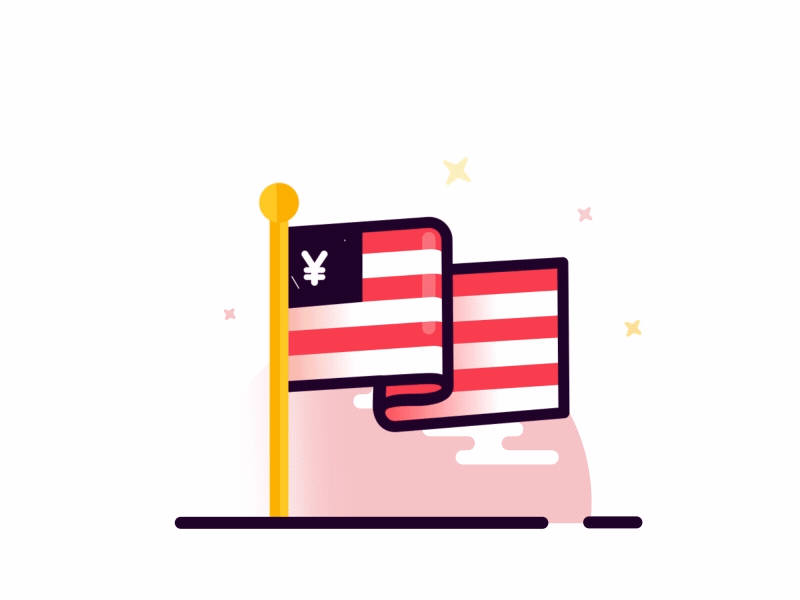 WorldPay - Flag after effects animation build flag loop gif worldpay