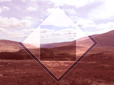 Diamond Wicklow experimental geometric learning photography photoshop poly polyscape skills wicklow wip