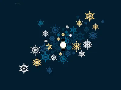 Season Of Gifts luxury snowflake vector