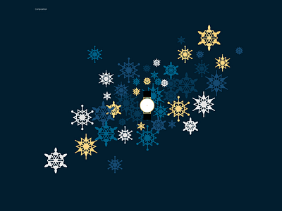 Season Of Gifts luxury snowflake vector