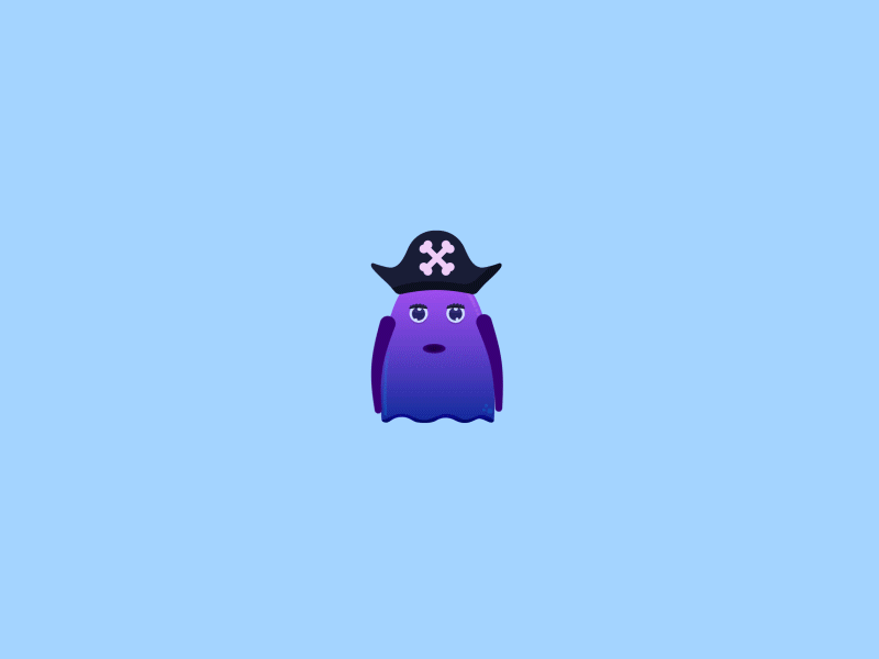 Ghosty - Boo animation cartoon flat flat design ghost illustration ios sticker stickers uiux