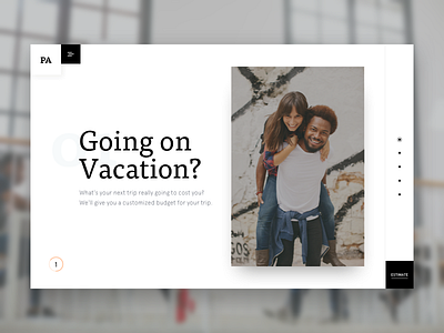 Vacation planner - Landing page clean designer landing minimal section site ui vacation website