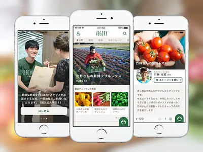 VEGERY iOS App app ios natural ui