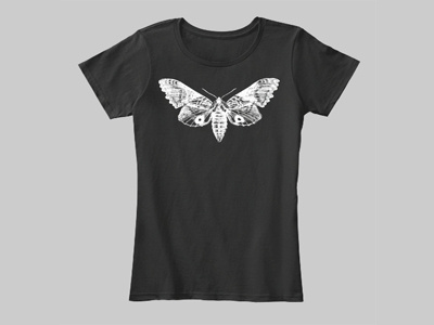 Moth T-Shirt animal fly flying insect moth wings