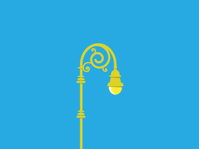 Lamp Posts - Centre Street after effects flat gif lamp lamp post light new york new york city vector