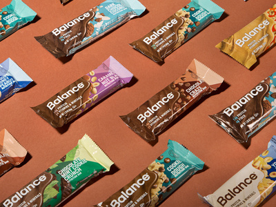 Balance Bar chocolate nutrition bar packaging