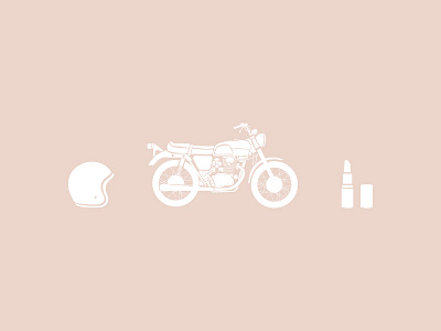 Girly things girls girly icon illustration logo motorcycle triumph women