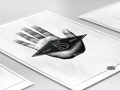 H5B Poster Concepts bros five half tone hb5 high high five high5bros poster