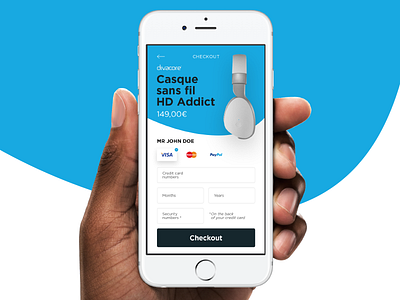 Daily UI 002 chekout dailyui headphones mobile