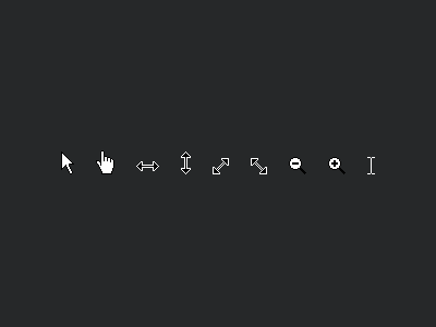 Windows Cursors affinity designer cursor icons mouse ui vector