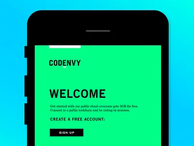 Codenvy Brand Identity Program brand browser code green logo mobile neon ui