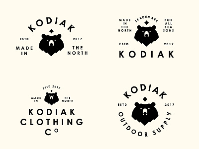 Kodiak alaska bear century kodiak lockup logo north