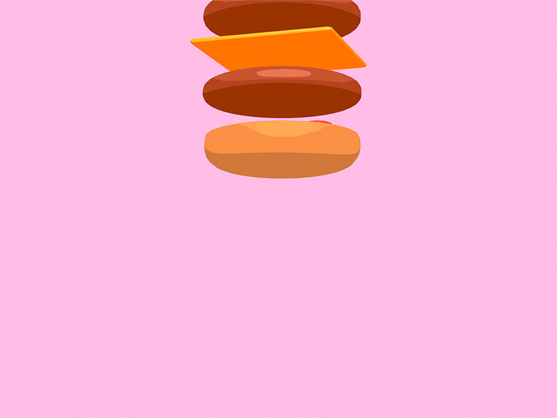 FFGVS Burger Scene 2d 3d animation cheerleaders good vibes mograph promo video