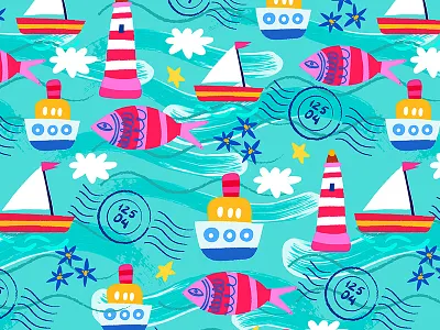 Sea Pattern deep marine marushabelle sea sheep