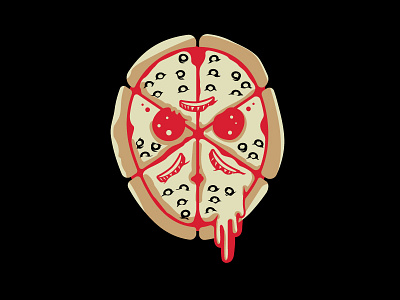 Jason Voorpizza cheese friday the 13th gore halloween horror horror movie movie pepperoni pizza slasher