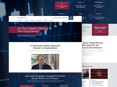 PIMCO - Get Systematic css finance html layout online publish ui user experience user interface ux uxui web