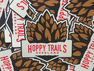 Hoppy Trails Overland Stickers logo sticker