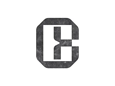 CE monogram badge brand branding geometry letters logo logo design logotype monogram texture