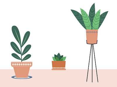 Urban Jungle in progress botanical illustration plants urban jungle wip