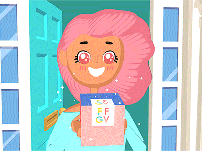 FFGVS Package Scene 2d 3d animation cheerleaders good vibes mograph promo video