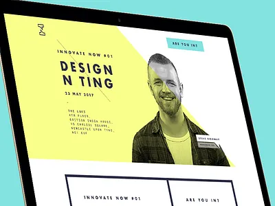 Innovate Now website design ui ux web