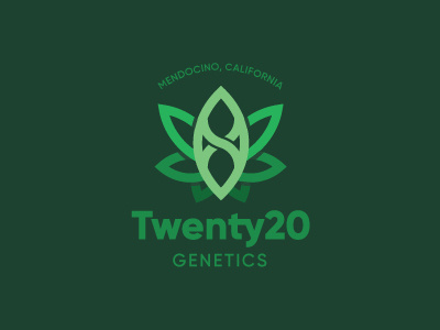 Twenty20 Genetics branding breeding identity logo seed weed