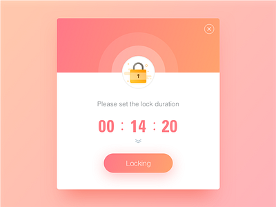 Locking app，popup locking，colour
