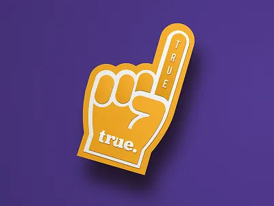 True Fan craft fan finger foam hand paper point team true