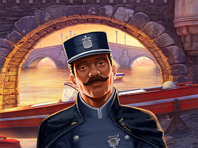 Gendarme french game gendarme illustration paint photoshop police