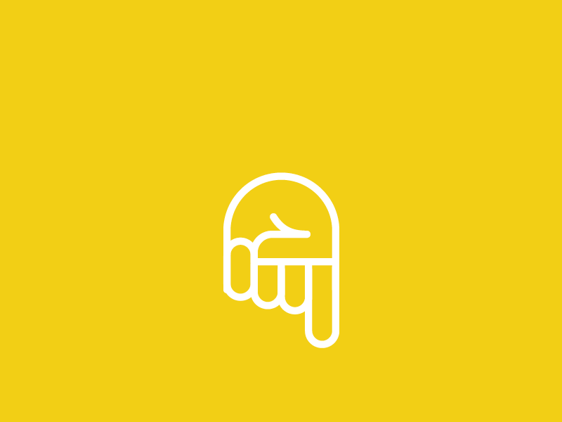 Scroller animation design gif hand hands maggle motion rock scroll site web yellow