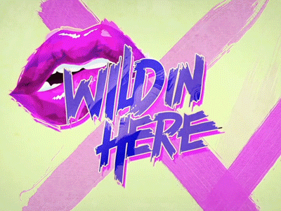 05. Wild In Here 2d design dj flat gif graphics line lyrics motion music video wild